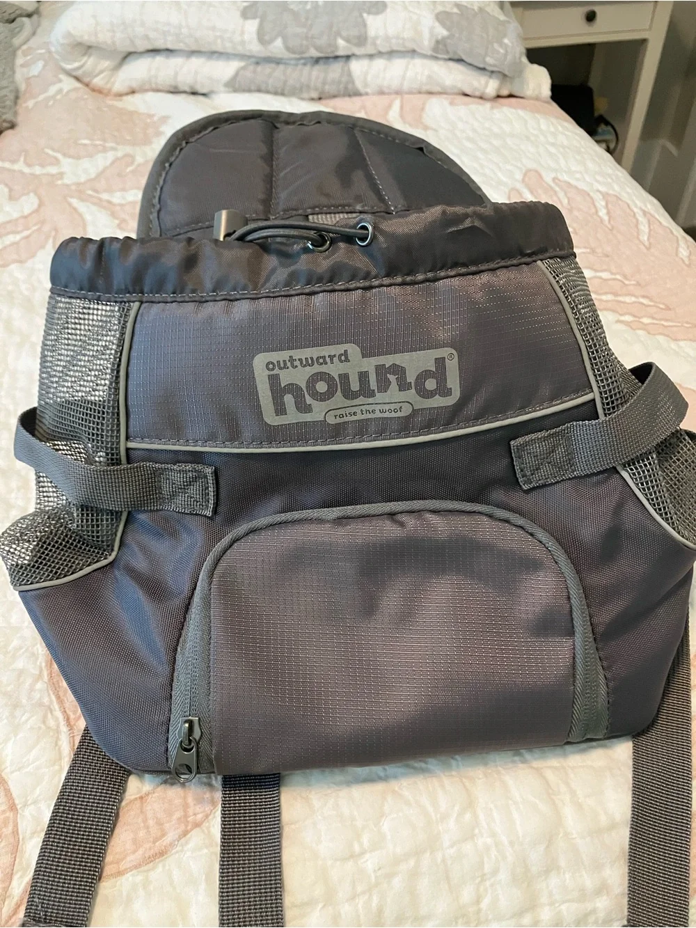 Outward Hound Gray Travel Pet Carrier / Dog Hiking Backpack